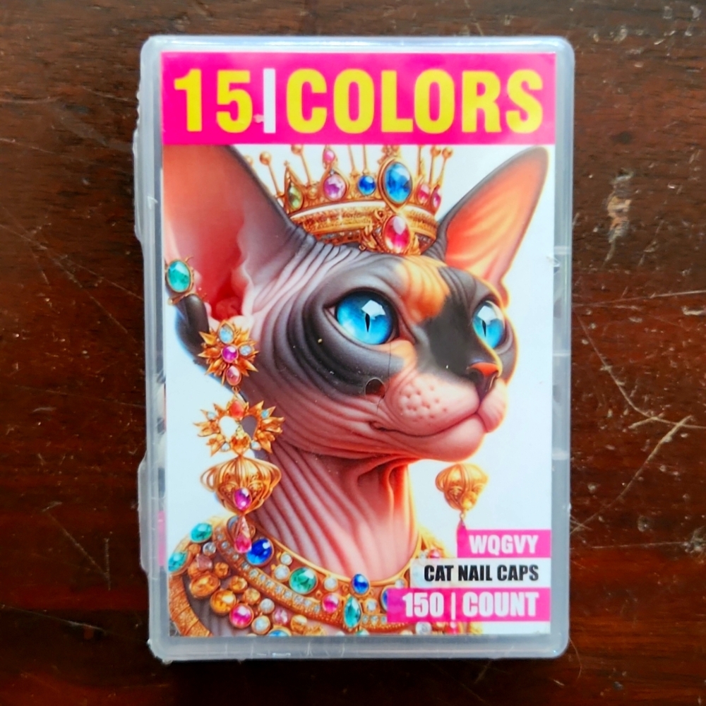Colorful Cat Nail Caps - 15 Colors